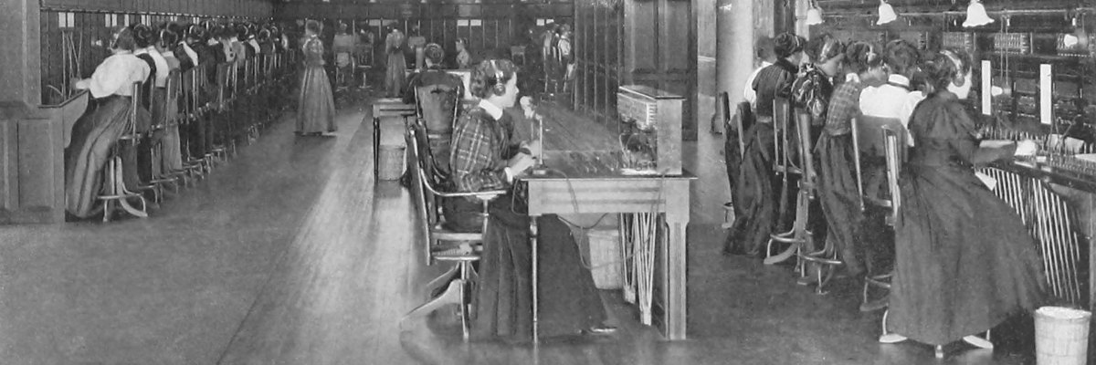 Bell Telephone exchange in Montreal, Canada